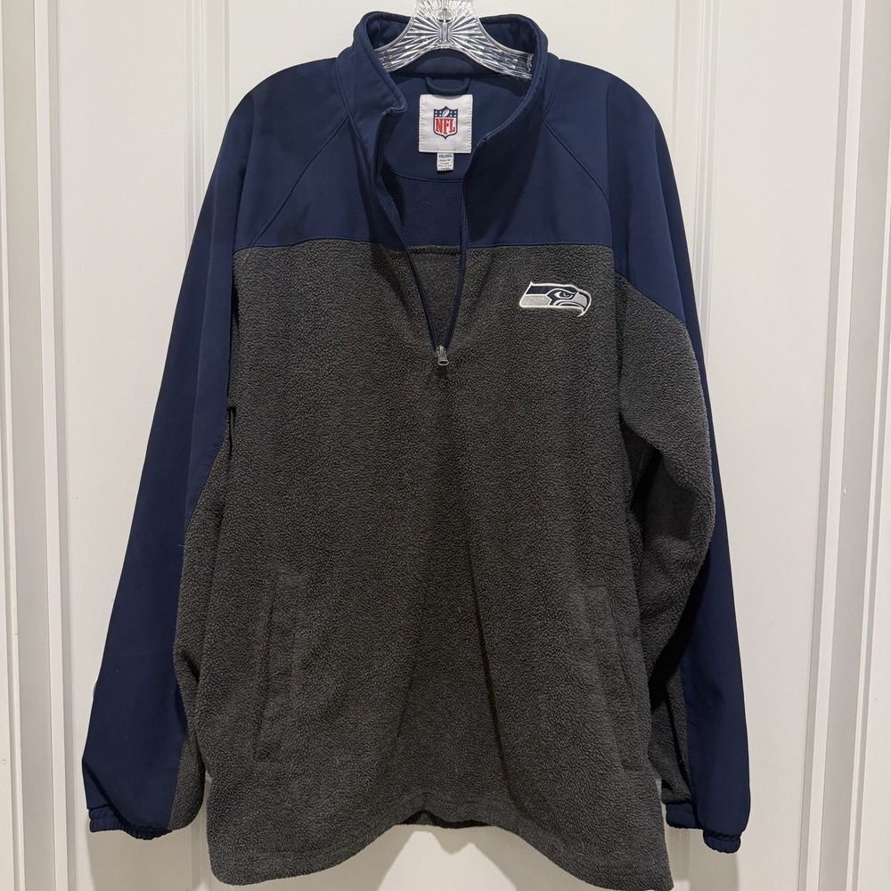 NFL Team Apparel 1/4 Zip Pullover Jacket MENS ‎ Size XXL